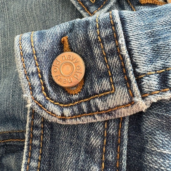 Vintage Old Navy Cropped Denim Jacket, Size Large - Picture 5 of 6